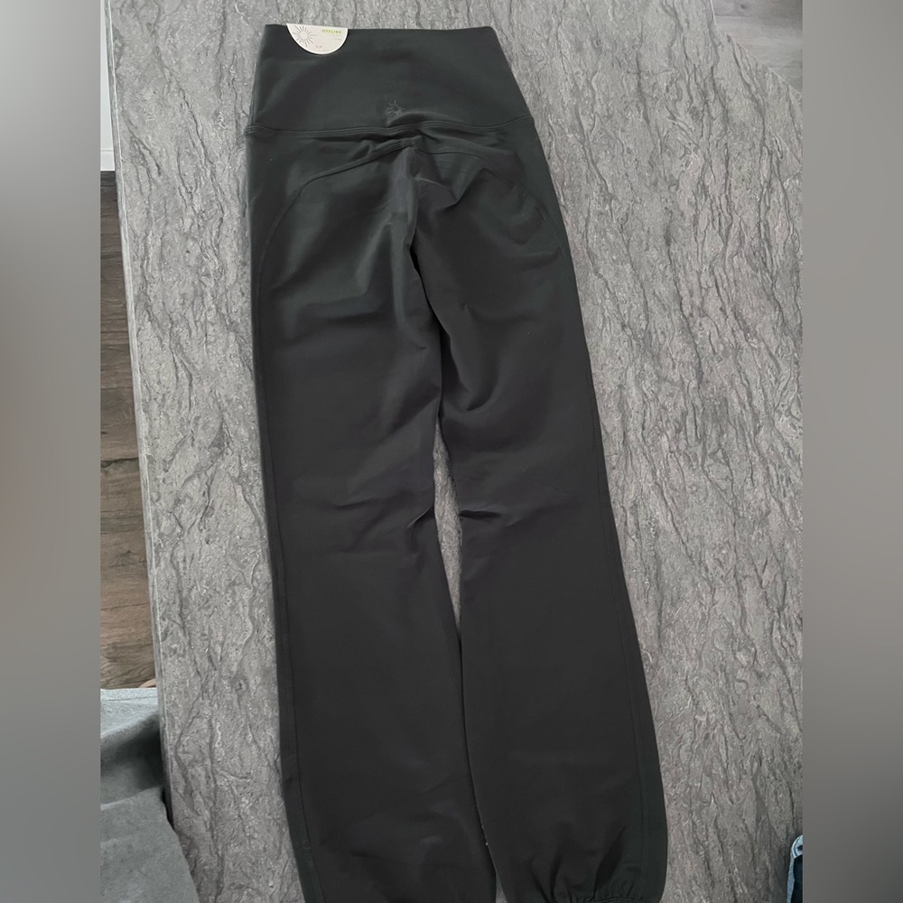 Dark Grey Wide-Leg Leggings